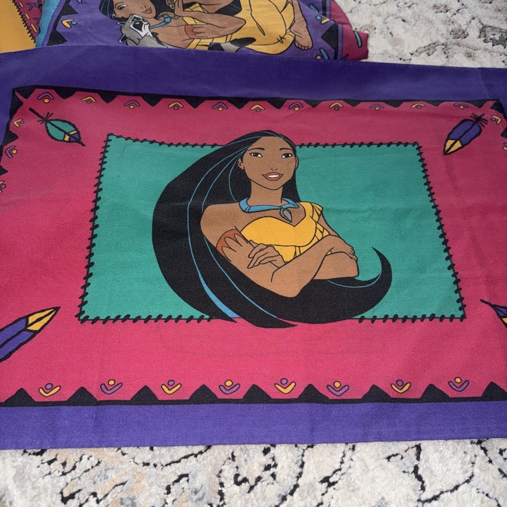 Vintage Disney Pocahontas Twin Sheet Set EUC - Picture 3 of 7